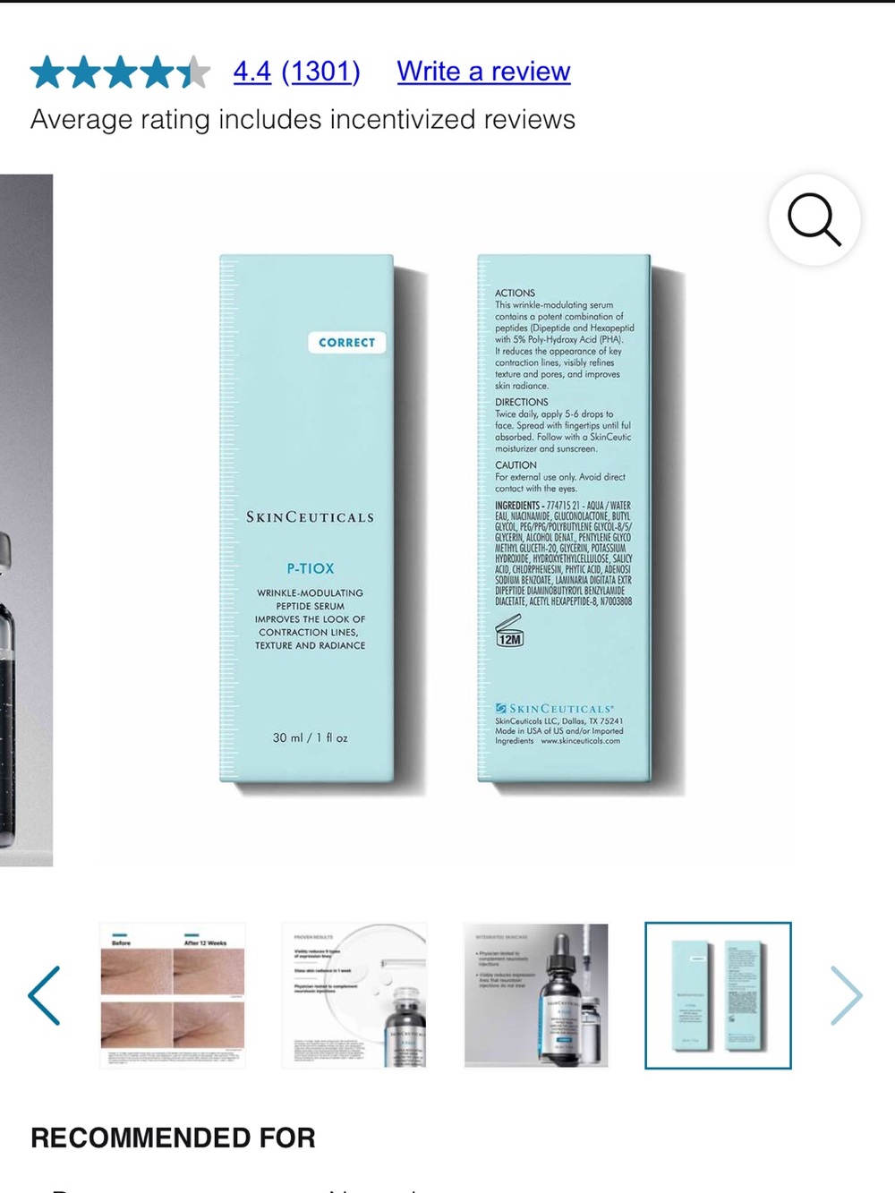 SkinCeuticals P-TIOX Anti-Wrinkle Serum - Picture 10 of 10